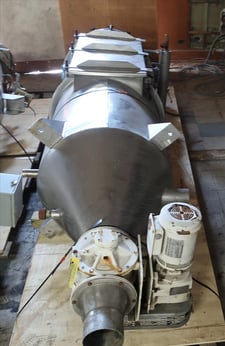 650 cfm Boedecker Co. #RD-72-10-3B-G, reverse pulse jet dust collector, Stainless Steel, 68 sq.ft., 1.5 hp
