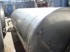 2500 gallon Vertical tank, Stainless Steel, flat bottom, 59" diameter x 17'-0" straight side