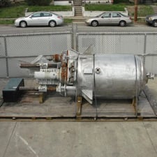 400 gallon Buhler, vacuum mixer, Stainless Steel, scrape and dispersion agitator, FV, 3 psi internal, 50 psi