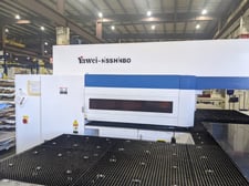 30 Ton, Yawei #HPE-3058, Servo CNC turret punch press, 40 station 2 automatic index