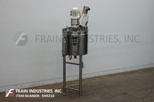 50 gallon Lee #50U75, 316 Stainless Steel jacketed and vacuum process tank, vessel dimensions: 30" diameter x