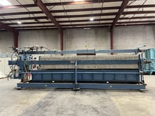 30" x 30" Duriron, filter press, 92 plates, 212" max opening, 2 HP