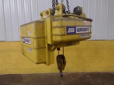 1 Ton, Acco Wright #C2W02, powered cable hoist, 36' lift, 36 FPM, 5 HP, motorized trolley