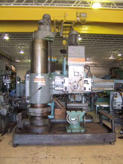 6' -19" Archdale #6PT-19-72, radial drill, No.5 Morse taper, 9.5-1560 RPM, power cross travel