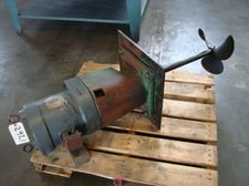 3 HP Lightnin mixer #NLDG-300 gear reduction, flange mount, 460 V., 3 phase, 15" dia prop.