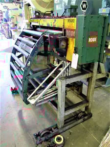 40" x .085" Rowe #PM-FDC-053-240, Servo Feed, 100 FPM, 55.5 Pass Line, 3.82" rolls