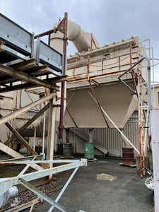 52000 cfm Camfill Farr #84LL, cartridge dust collector, 25200 sq.ft., automatic pulse clean