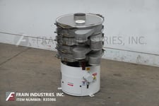 24" Custom Custom Advance #DM24S666WC, separation vibratory sifter, mounted on vibratory pedestal style base