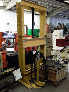 Image for 10 Ton, Homemade Hydraulic Press, HPU Honda Engine, 44" X 80" press opening, Used