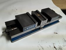 Kurt #HDLM6, 6" Manual Double Station Machine Vise, analog design, Used