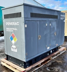 35 KW Generac #SG0035AG035, liquid propane, weatherproof enclosure, 120/240 Volts, 765 hours, 2015, #89032