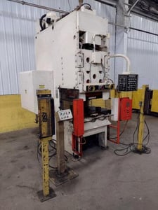 110 Ton, Cincinnati #OBS, hydraulic C-frame press, 10" stroke, #15962