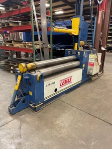 60" x 1/4" LEMAS C 4-roll double pinch plate bending roll, 480 3 phase, 3450 x 1150 x 1200
