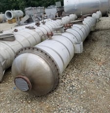 30" x 72' Column, alcohol distillation, 304L Stainless Steel