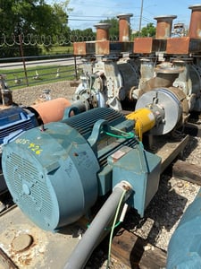 Durco centrifugal pump, 10x8-16RV, mwp: 275 @ 100°F , Reliance Baldor motor frame 444T, 100 HP, 1100 RPM