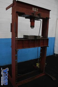 100 Ton, Dake, hydraulic H-frame press, #74819