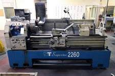 22" x 60" Supertec #2260, engine lathe, Steady Rest, tailstock, foot pedal Brake, digital read out, 6-Jaw
