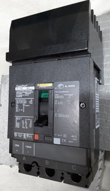 125 Amps, Square D, HJA36125, 65k I-line, 3 pole, new