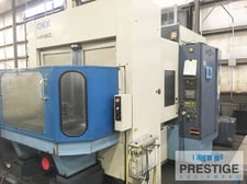 OKK #HM-60, 32" X, 28" Y, 31" Z, 25" pllts, 40 automatic tool changer, 12000 RPM, thru spindle coolant, Fanuc