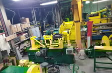 12" x 5.625" Stanat, slitting line, 7500 lb., hydraulic expansion, entry pinch rolls