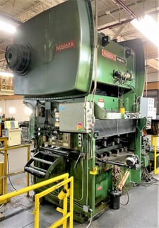 250 Ton, Niagara #PN250, straight side double crank press, 6" stroke, 20" Shut Height, 10-20 SPM, 72" x54"