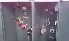 300 KVA 12470/7200 Primary, 480/277 Secondary, ABB, dead front, loop feed, bayonets, new surplus