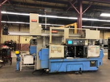 Image for Mazak #Multiplex-4200, Dual Spindle CNC Lathe, 12.6" turn diameter, 21.32" turn length, 5000 RPM, A2-6 spindle nose, 9" X, 17.25" Z, 19.37" Z, 2003,  #22367