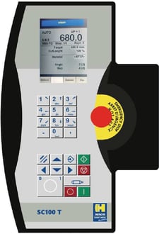 1/2" x 12' Haco #HSLX, Hydraulic Shear, motorized 40" Back Gauge, 40" squaring arm, SC100T Touch Screen