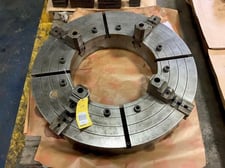 39" Manual 4-jaw chuck with 21.25" thru hole, 2 piece, A2-24 mount