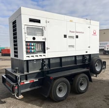 300 KW Pramac #GRW355P, diesel, enclosure mounted on trailer, 4450 hours, 2014, #89088