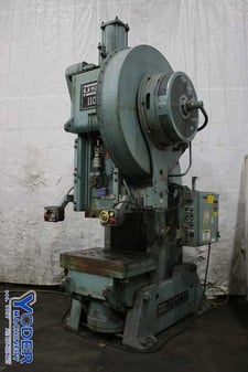110 Ton, Clearing, OBI back geared press, #74903