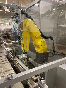 Fanuc, LR Mate 200iD, 6-Axis robotic cell with R30iB Mate Control, 7 Kg, 2018, #104714