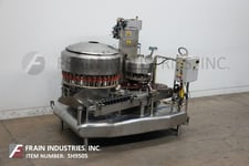 Federal #3615, automatic, Stainless Steel, 36 head rotary, pressure gravity filler & 15 foil press head