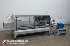 Pearson #CS4067-G-RTL, automatic, inline, right to left top case flap closer & hot melt glue sealer, mounted