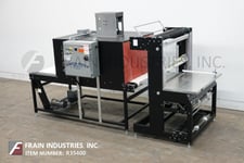 Arpac #737C, semi-automatic, inline, shrink bundler & tunnel rated from 1-15 bundles per minute, mounted on a