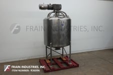 1200 gallon Feldmeier, 316 Stainless Steel process tank, 72" dia. x 64" straight wall, dome top, dish bottom