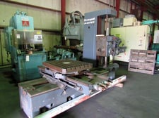 3" Ikegai #A-075T, table type horizontal boring mill, 32" x40" table, built-in rotary table, inch/metric, #5