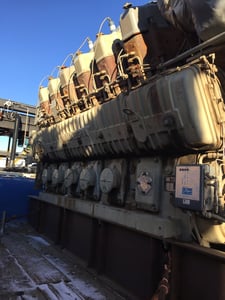 3130 HP @ 1000 RPM, Waukesha #12V-AT27GL, Used Engine Core S/N C - 13271/1