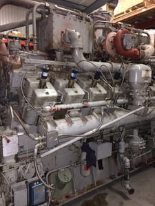 1609 HP @ 1000 RPM, Waukesha #P9390GL, natural gas engine core, S/N C-10929/1