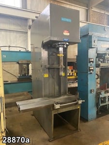 Image for 50 Ton, Denison Multipress #FN50, hydraulic C-frame press, 15" stroke, 48" daylight, 32" x20" bed, #28870