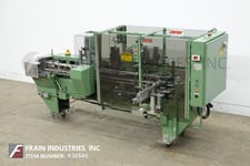 Jones #IMV5, semi-automatic, intermittent motion, vertical tuck cartoner rated from 10-45 cartons per minute