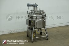40 gallon DCI, 316 Stainless Steel jacketed processing tank, 30" dia. x 20" straight wall, bolt down dome