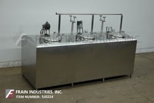 750 gallon Cherry Burrell, 304 Stainless Steel insulated flavor mix tank, 3 chambers, lift up cover