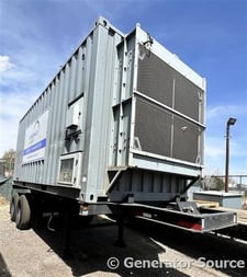 600 KW Mitsubishi, diesel generator, encloure mounted on trailer, 9315 hours, 2006, #89103