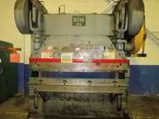115 Ton, Cincinnati #7-Series, press brake, 6' overall, 78" between housing, 3" stroke, 8" throat, 30 SPM