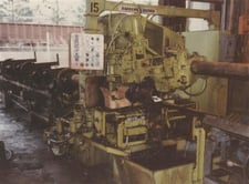 3" Bardons & Oliver #33, Automatic Cutoff Machine, 10' roller feed, 48" cut runout, 1100 RPM spindle