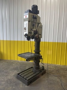 32" Summit #3XDH, Single Spindle Geared Head Drill, #5 MT taper, 10" travel, 1065 RPM, 22" x 22" table