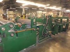 Corrugating/embossing cut to length line w/hole punching, 52", L-R