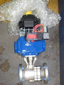 1-1/2" Habonim, Full Port Pneumatic Ball Valve, Hastelloy-C22, CW12M-Body, TFM seat, Unused