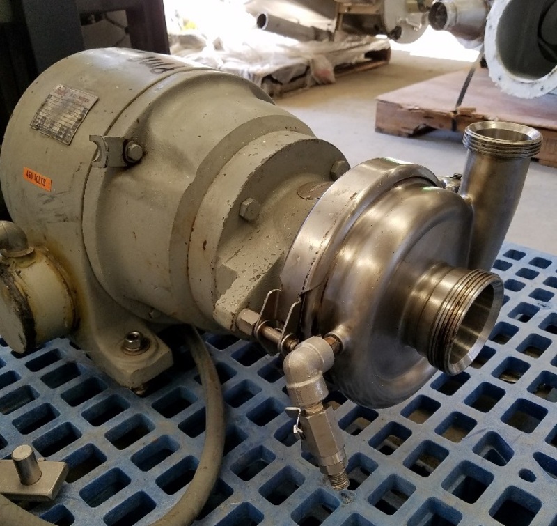 Cherry-Burrell #VBH, Sanitary Centrifugal Pump, Stainless Steel, 7.5 HP, 3600 RPM motor, 3" x 2"